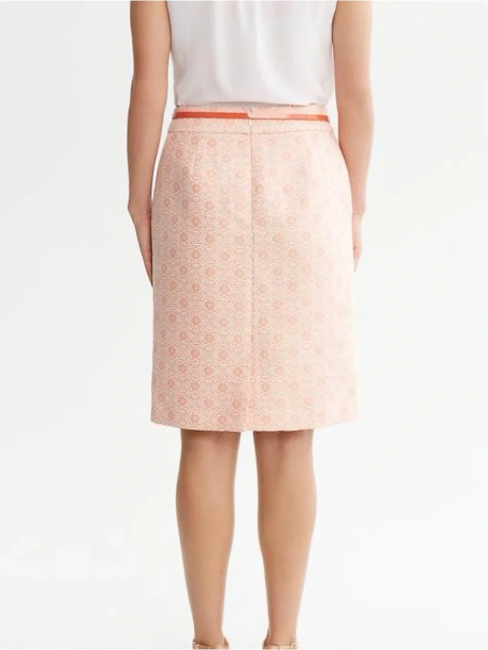 Banana Republic pink,Peach Patterned Pencil Skirt - Women's Size 0